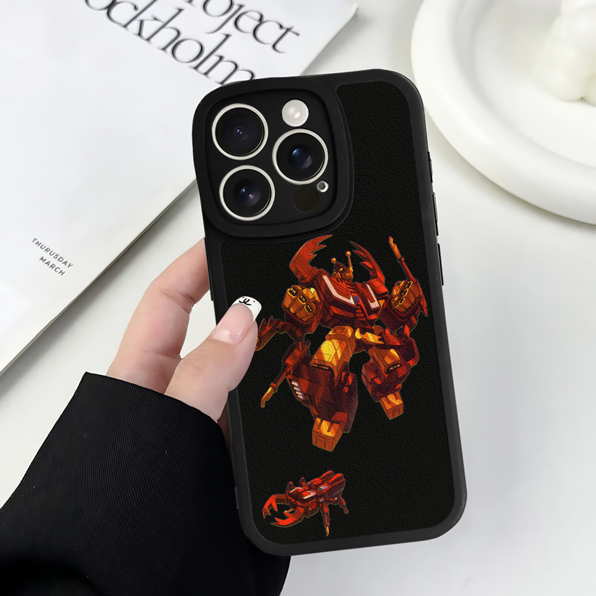 （画像用）  【iPhone 16シリーズ対応】シリコンスマホケース（レザー調） 材質：シリコン